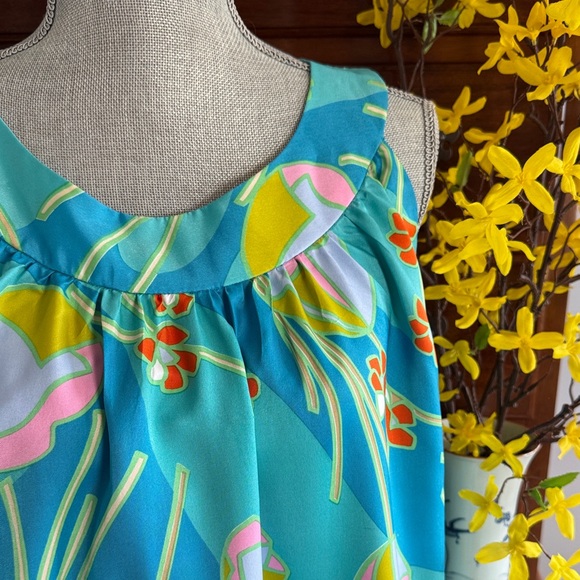 Anne Fogarty Other - Vintage Anne Fogarty House Dress Mumu Lounge Caftan Bold Floral Mod MCM